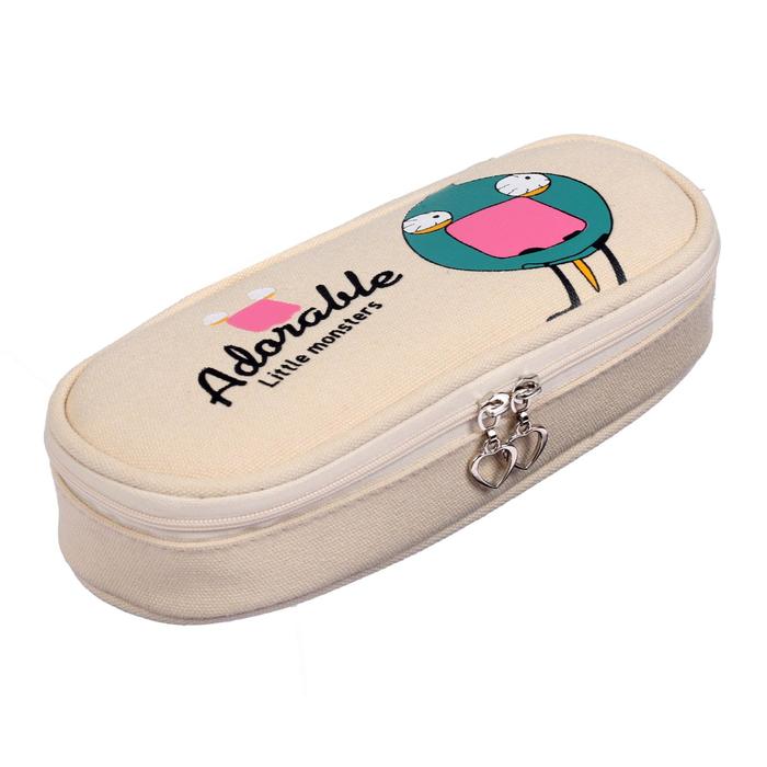 Пенал школьный на молнии 2отделения МИКС Снайпер