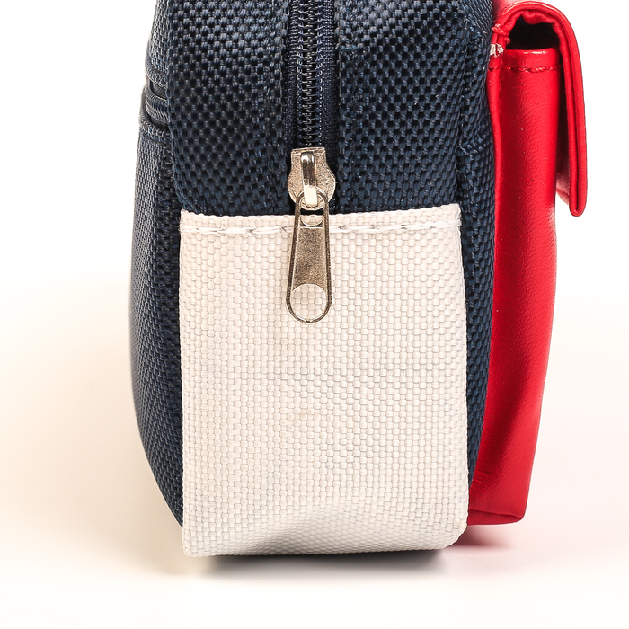 Пенал школьный на молнии 2отделения МИКС Кармашки