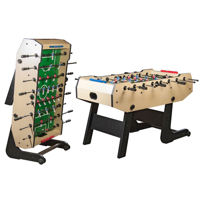 Игровой стол - футбол  складной "Maccabi" (140x75x89, светлый)
