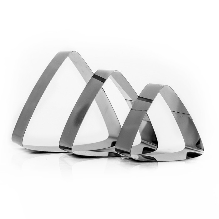 Набор форм для выпечки и выкладки "Треугольник", 13 х 11 х 5 см, 3 шт.