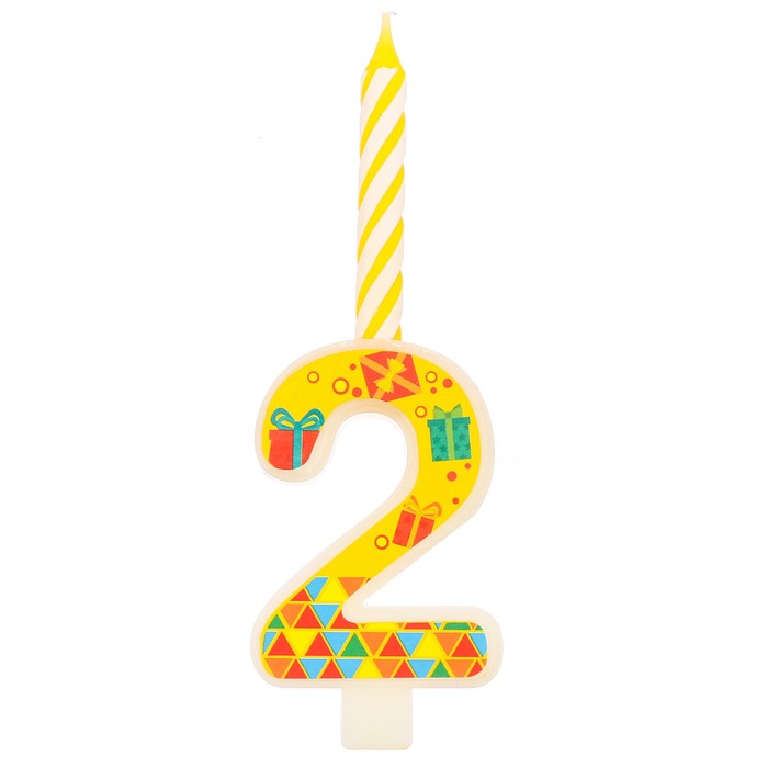 Свеча цифра "2"
