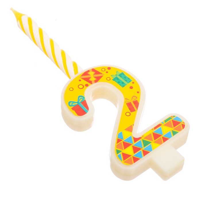 Свеча цифра "2"