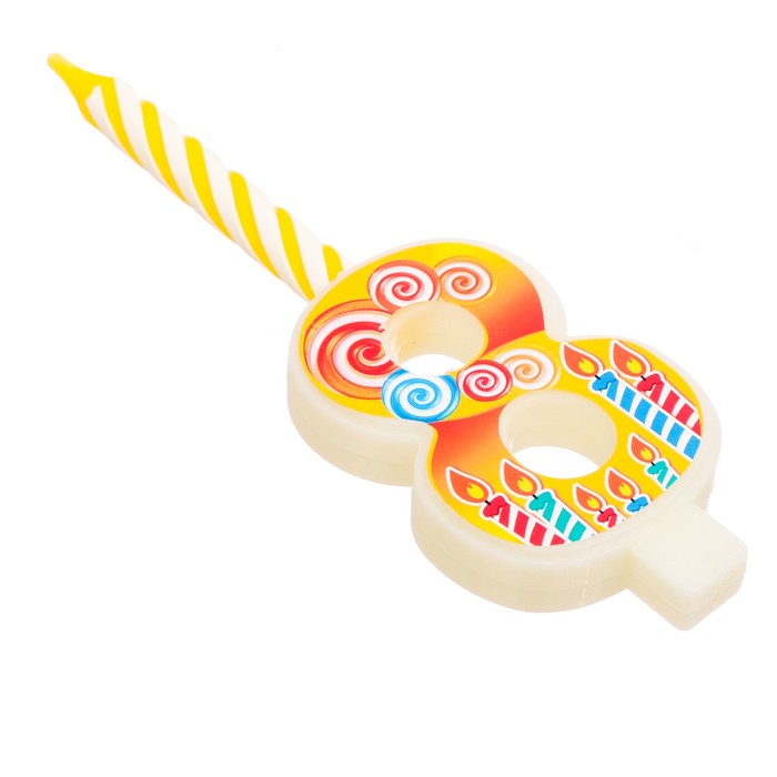 Свеча цифра "8"