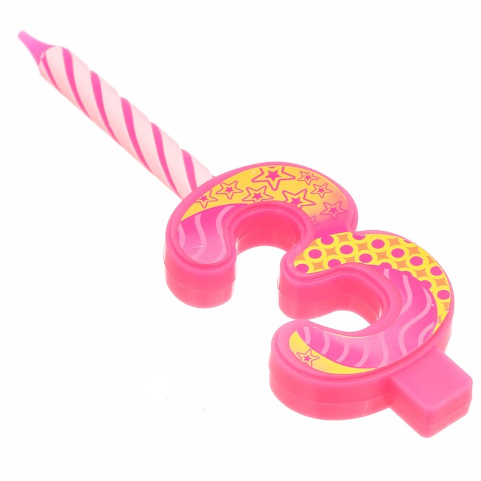 Свеча цифра "3"