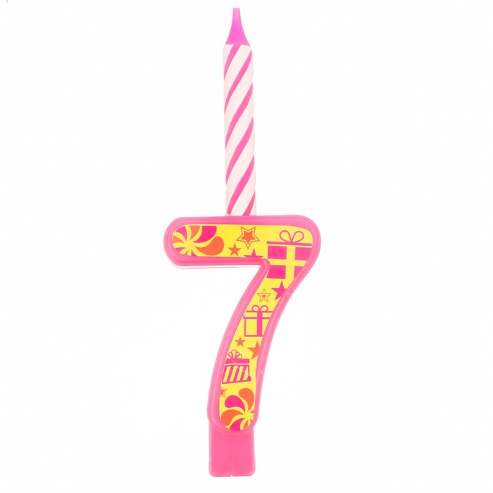 Свеча цифра "7"