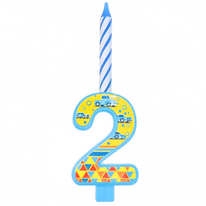 Свеча цифра "2"