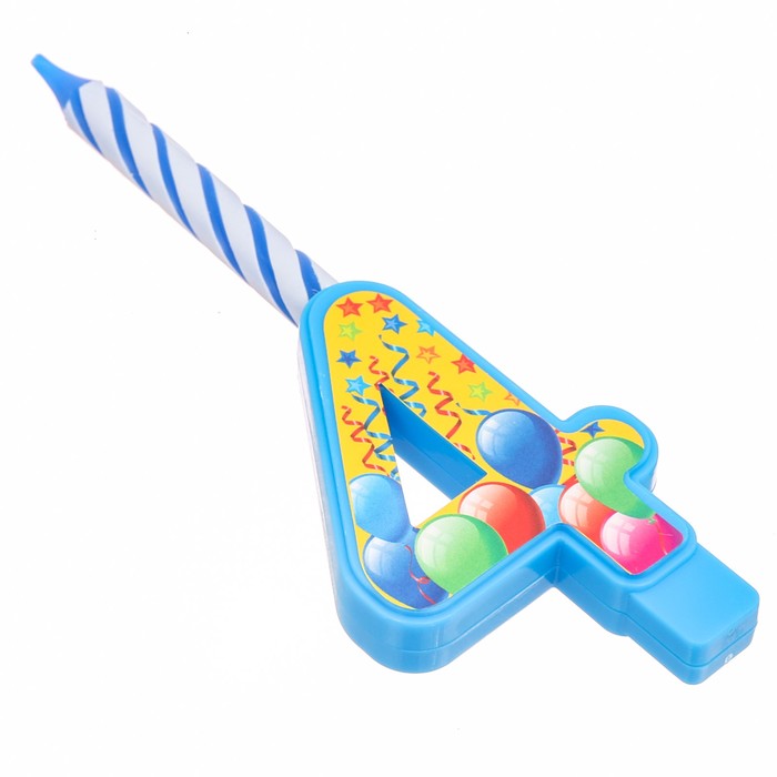 Свеча цифра "4"