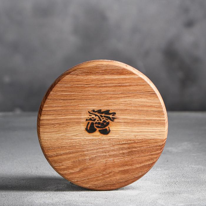 Тарелка для подачи закусок, массив ясеня, 15 см