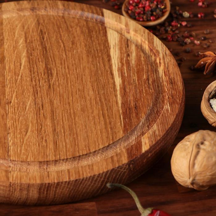 Тарелка для сладостей и орешков, массив ясеня, 20 см