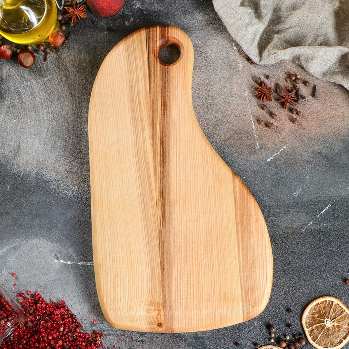 Доска авторская для подачи "Орех", массив ясеня, 35х20