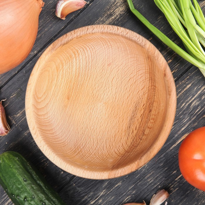 Пиала деревянная, массив бука, 15 см