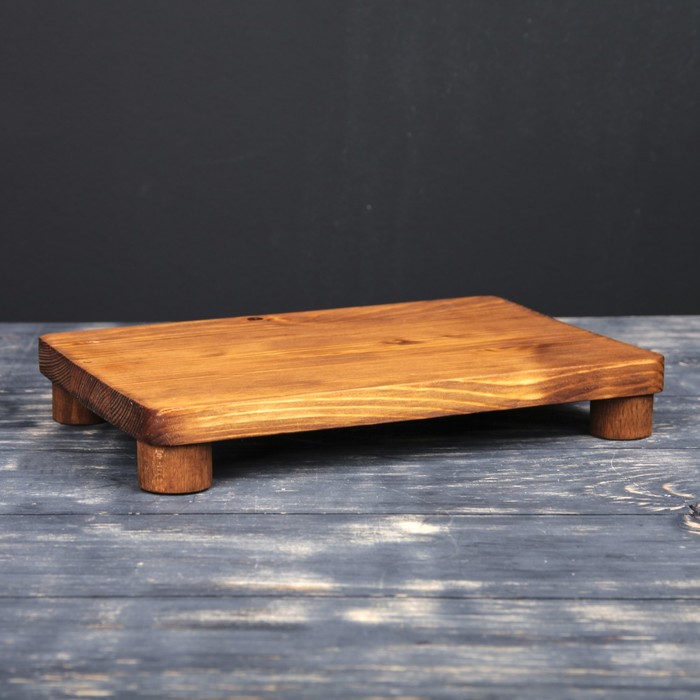 Подставка для суши, темная, массив сосны, 30 х 21 см