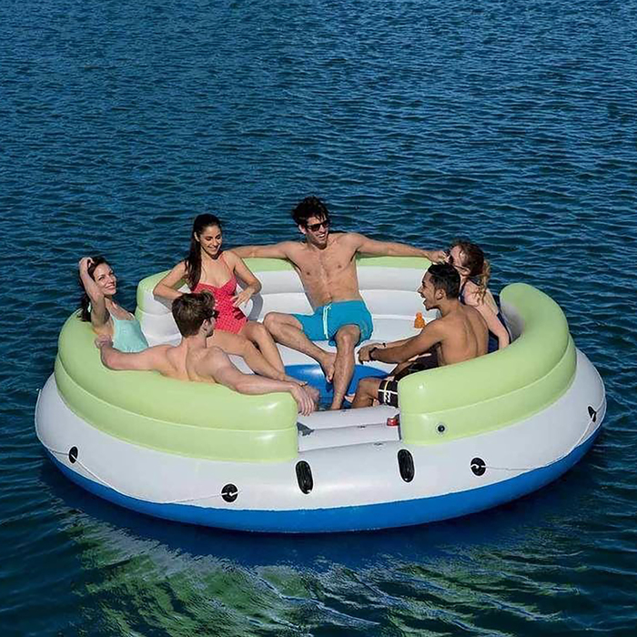 Шезлонг-диван надувной Lazy Island, 328*328см (43135)