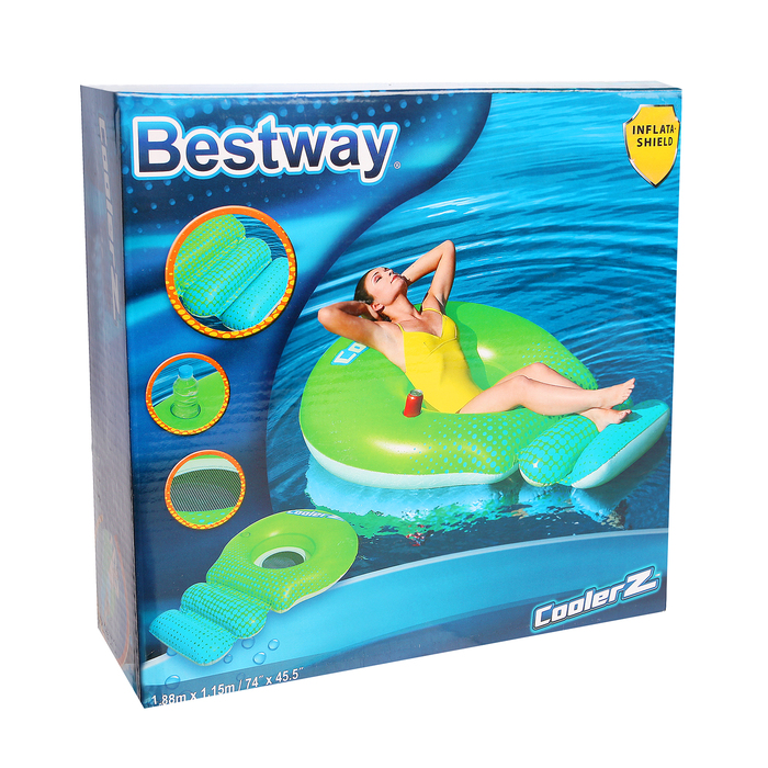 Шезлонг надувной Super Sprawler, 188*115см (43138)