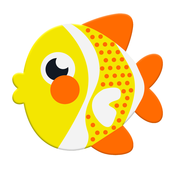 Мини-коврик для ванны на присосках «Весёлая рыбка»