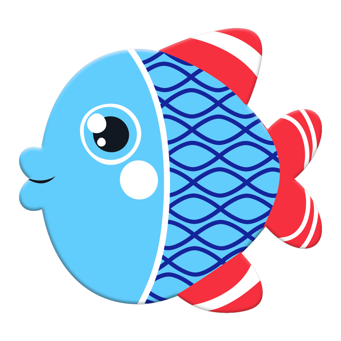 Мини-коврик для ванны на присосках «Волшебная рыбка»