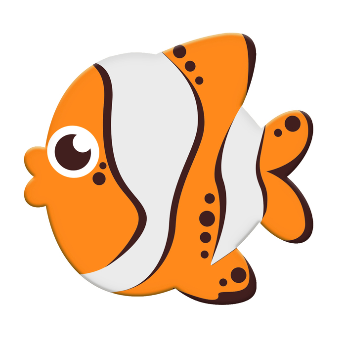 Мини-коврик для ванны на присосках «Морская рыбка»