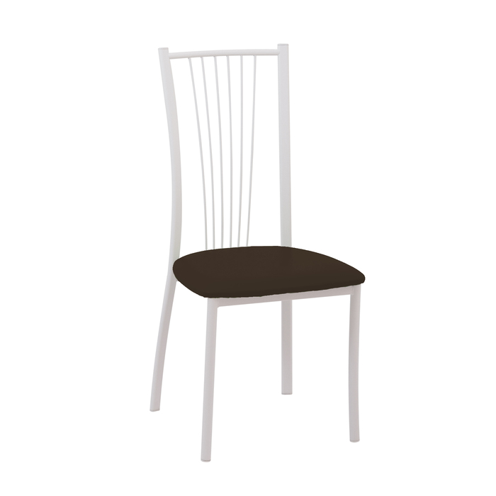 Стул СИ45 96х42х42, цвет металлик, темно-коричневый