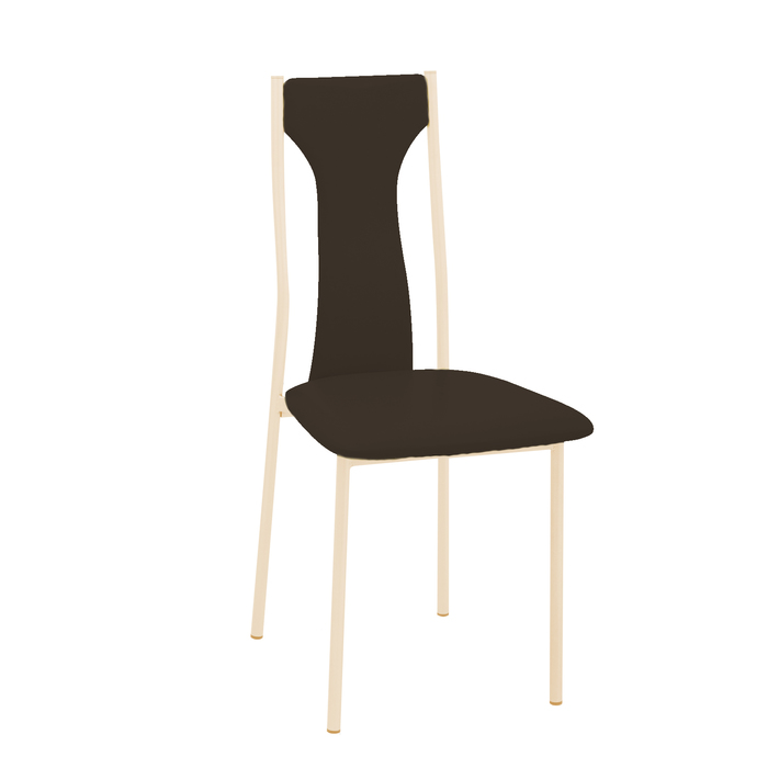 Стул СИ46 96х42х42, цвет бежевый, темно-коричневый