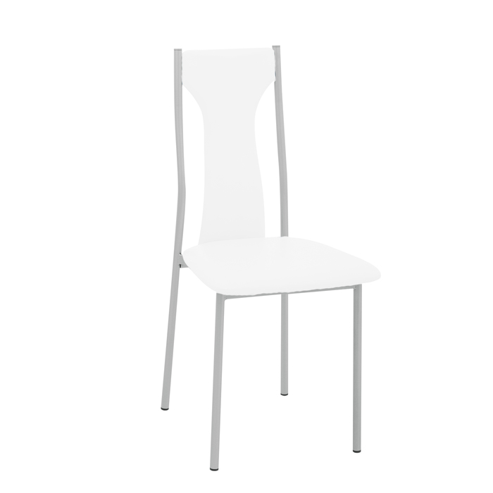 Стул СИ46 96х42х42, цвет металлик, белый