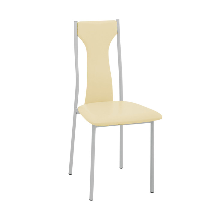 Стул СИ46 96х42х42, цвет металлик, бежевый