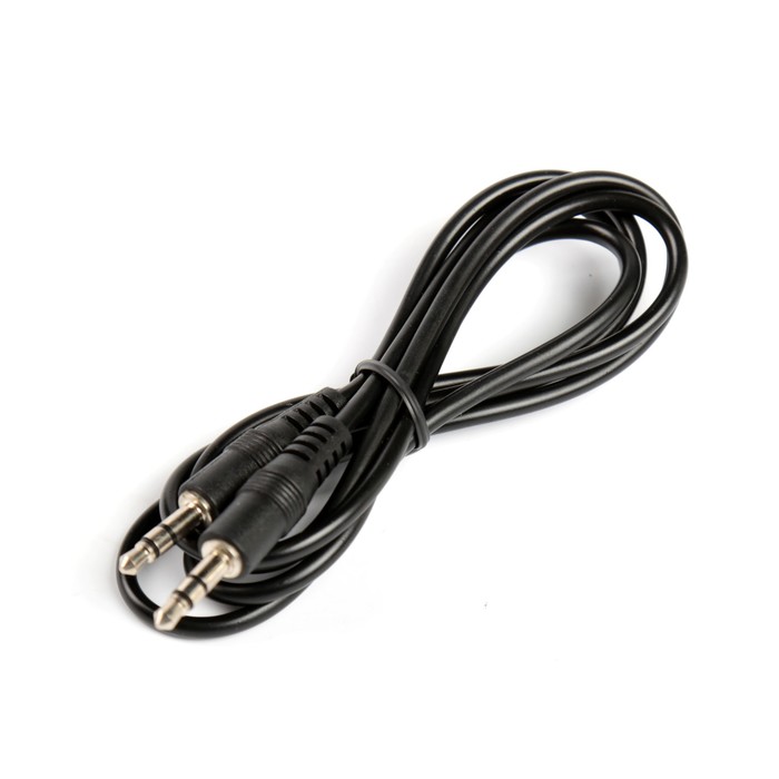 Кабель аудио CODE, 3.5 Jack plug - 3.5 Jack plug, длина кабеля 1 метр, черный