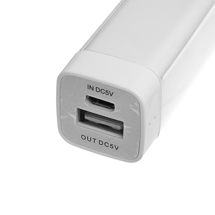 Аккумулятор внешний CODE 2400 мАч, LED-индикатор, белый