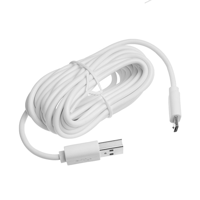 Провод для зарядки и передачи данных Dekker, USB 2.0 - micro USB 2.0, кабель 3 метра, белый