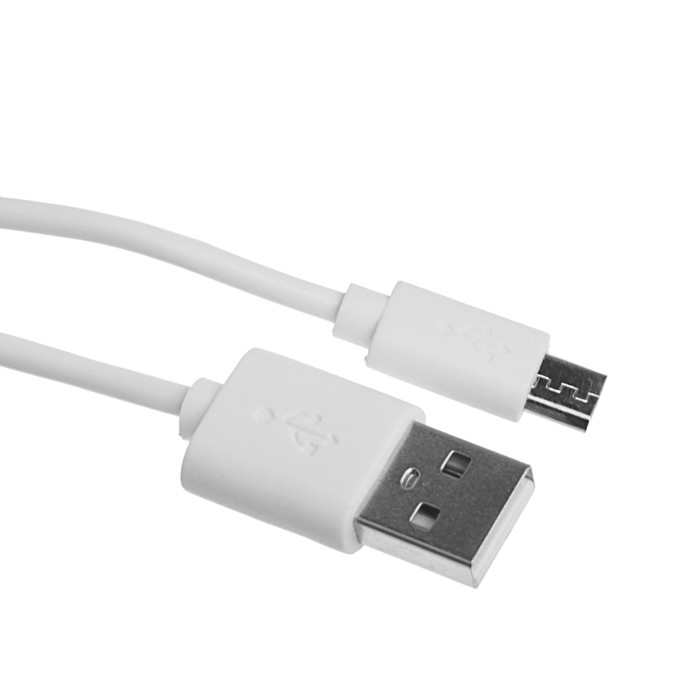 Провод для зарядки и передачи данных Dekker, USB 2.0 - micro USB 2.0, кабель 3 метра, белый