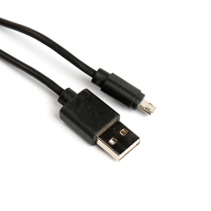 Провод для зарядки и передачи данных Akai,двусторонний USB 2.0-двусторонний microUSB, черный