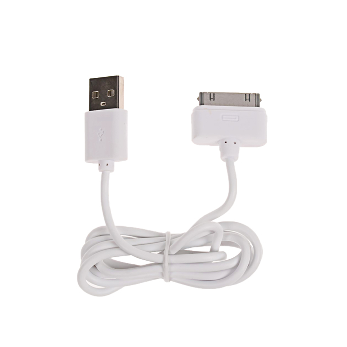 Провод для зарядки и передачи данных Akai, USB 2.0-30 pin, кабель 1 метр, белый