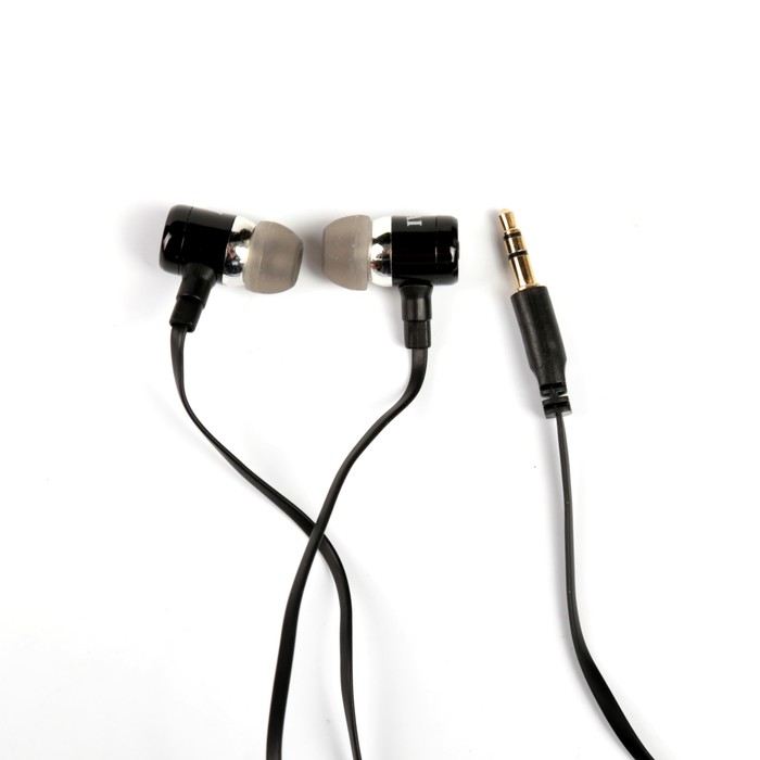 Наушники Akai, частота 20Hz, мощность 5 мВт, кабель 1.2 м, доп. амбушюры, черные