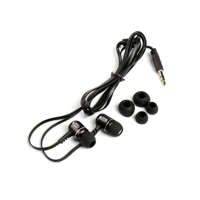 Наушники Akai, частота 20Hz, мощность 5 мВт, кабель 1.2 м, доп. амбушюры, черные