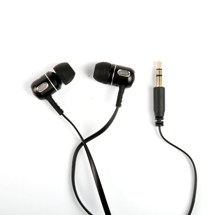 Наушники Akai, частота 20Hz, мощность 5 мВт, кабель 1.2 м, доп. амбушюры, черные