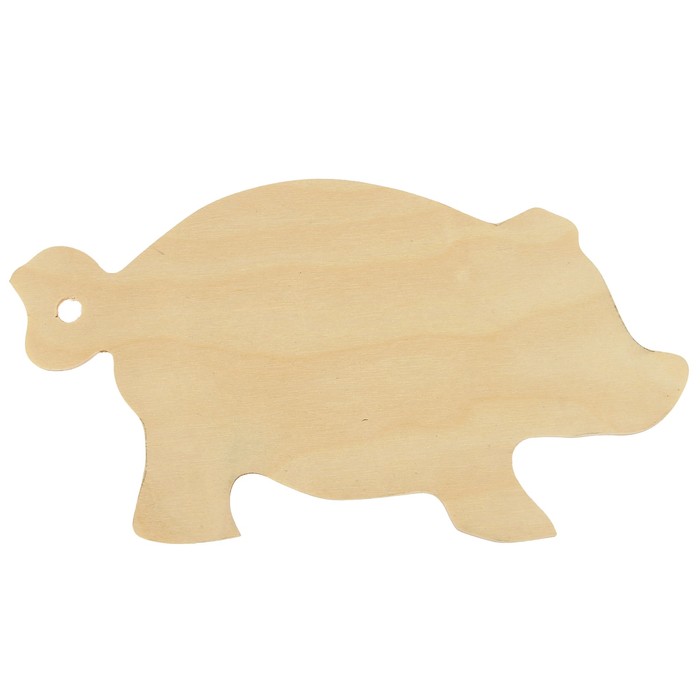 Доска разделочная «Поросёнок», под роспись, 25х17 см