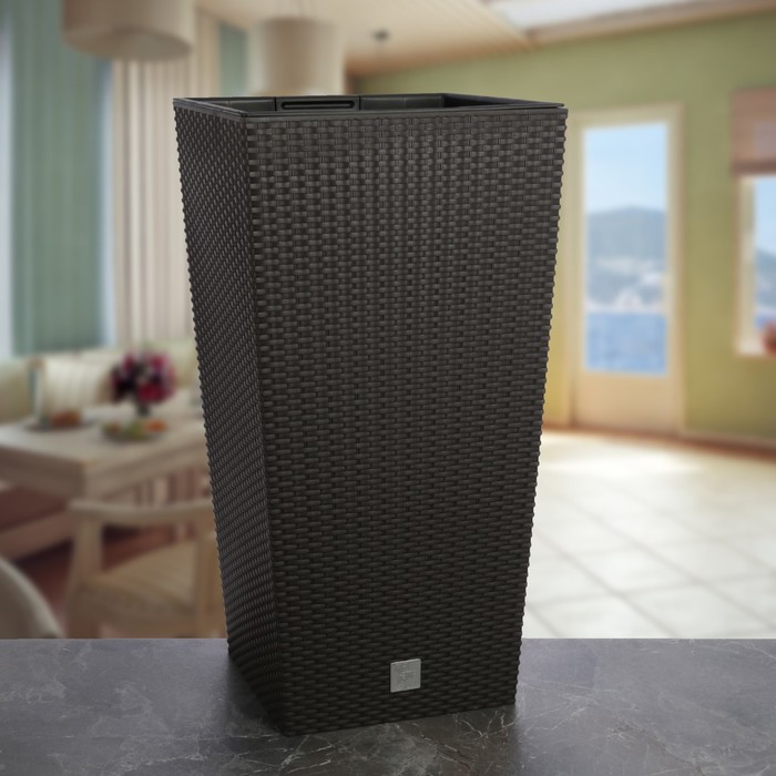 Кашпо 91,5 л "Рато. Сквайр" d=40 см, цвет темно-коричневый