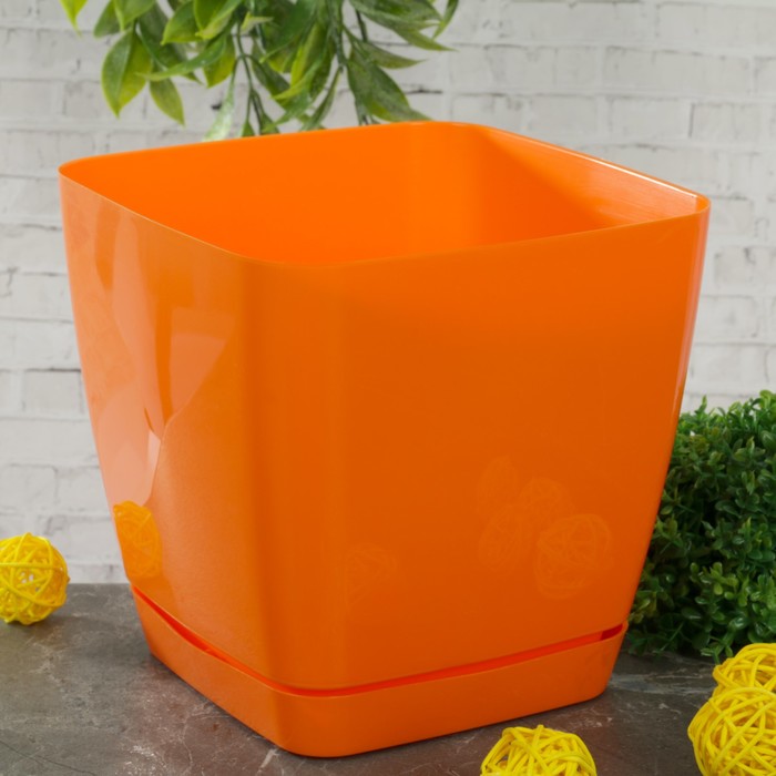 Кашпо 2,5 л "Тоскана" d=15 см, цвет МИКС