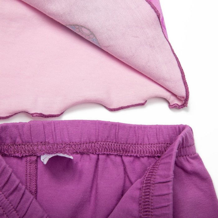 Комплект для девочки туника+брижди, рост 110 см, цвет св.розовый/розовый П-13/1