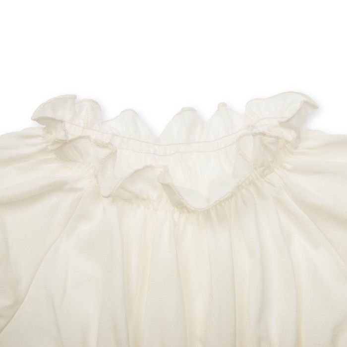 Комплект для девочки туника+брижди, рост 116 см, цвет молочный/желтый П-13/3