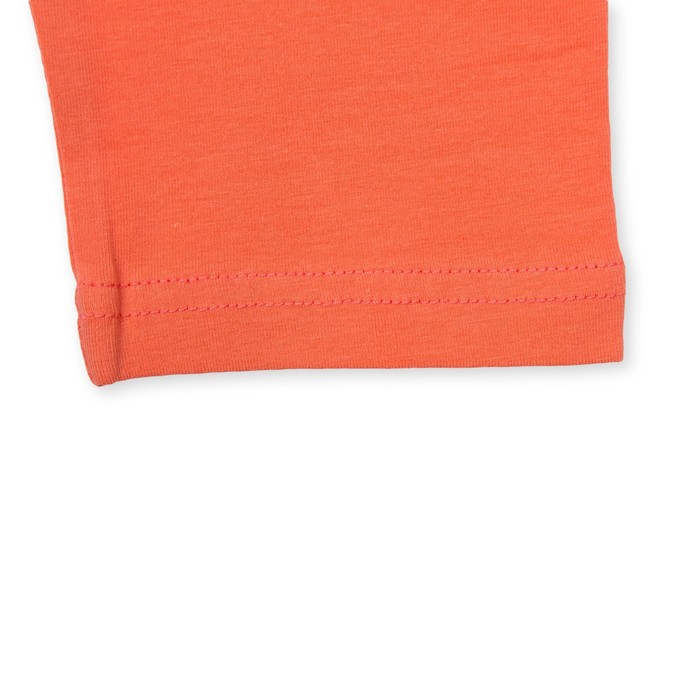 Комплект для девочки туника+брижди, рост 116 см, цвет молочный/коралловый П-13/5