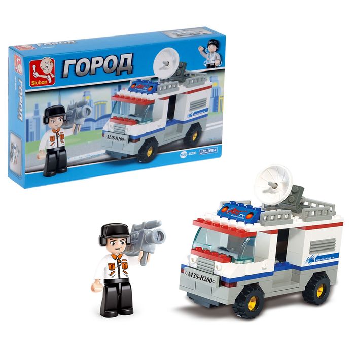 Конструктор Город «TV-Машина», 112 деталей