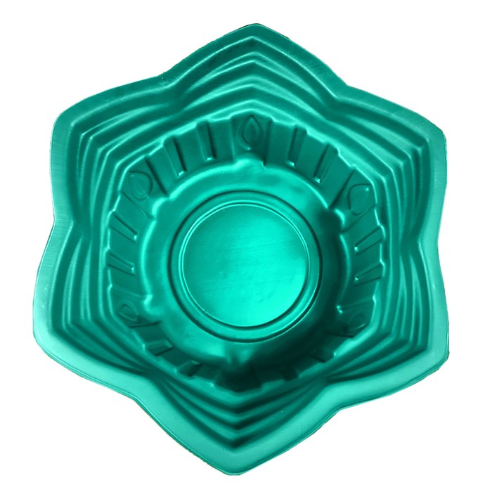 Клумба пластмассовая, 98 х 98 х 40 см, зелёная, «Звезда»