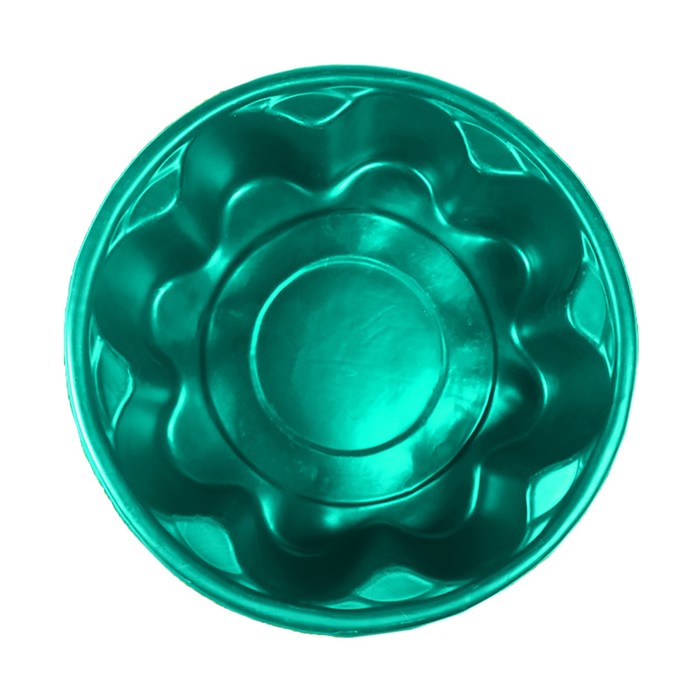 Клумба пластмассовая, 105 х 105 х 35 см, зелёная, «Ромашка»