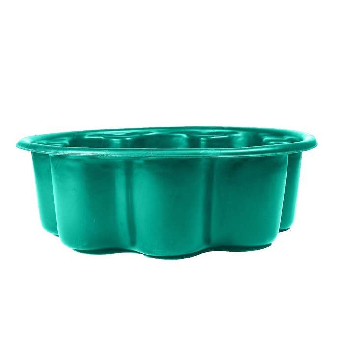 Клумба пластмассовая, 105 х 105 х 35 см, зелёная, «Ромашка»