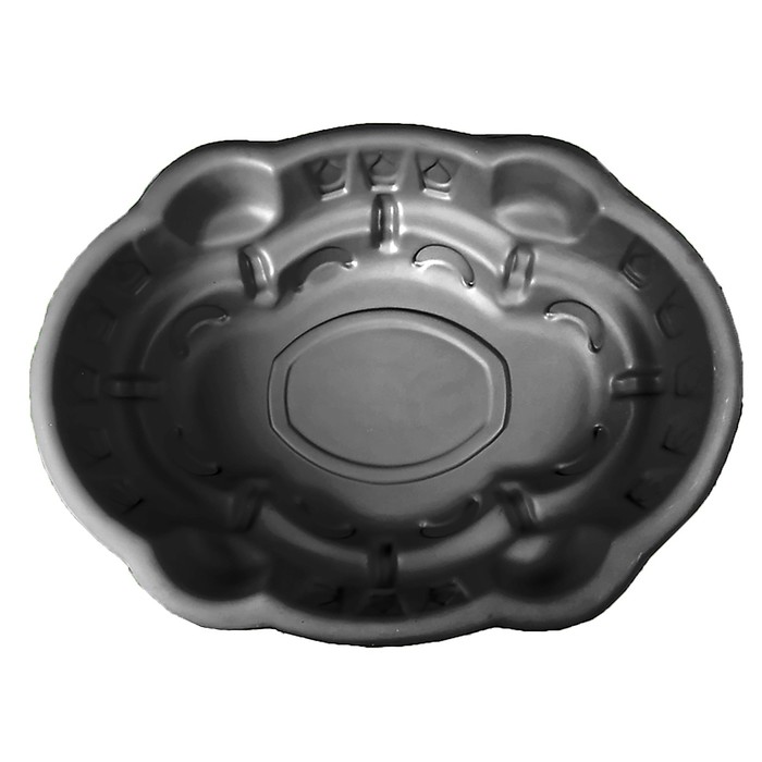 Клумба пластмассовая, 110 х 83 х 29 см, чёрная, «Джумба»