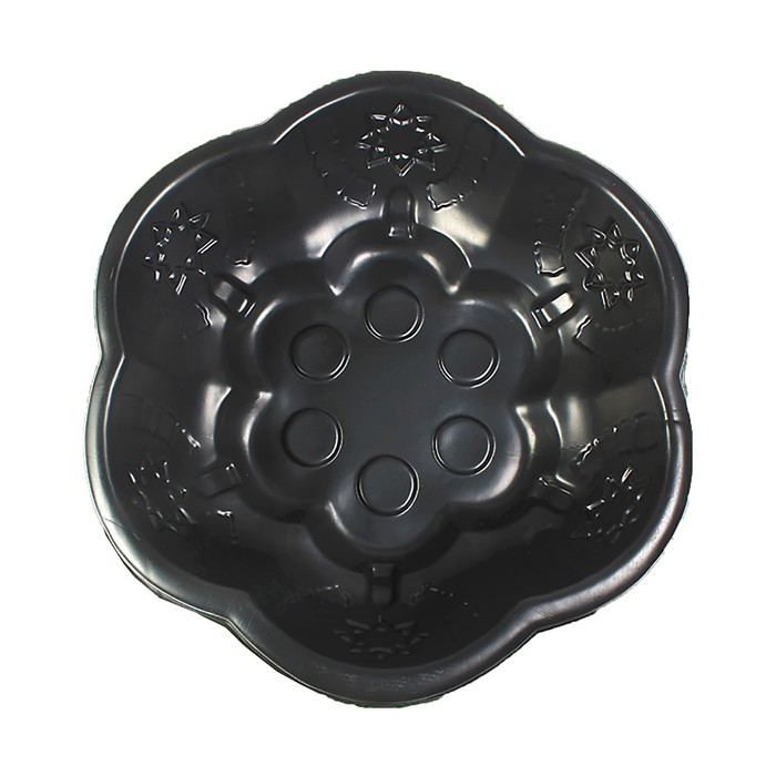 Клумба пластмассовая, 100 х 100 х 30 см, чёрная, «Южная ночь»