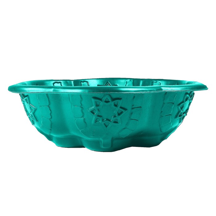 Клумба пластмассовая, 100 х 100 х 30 см, зелёная, «Южная ночь»