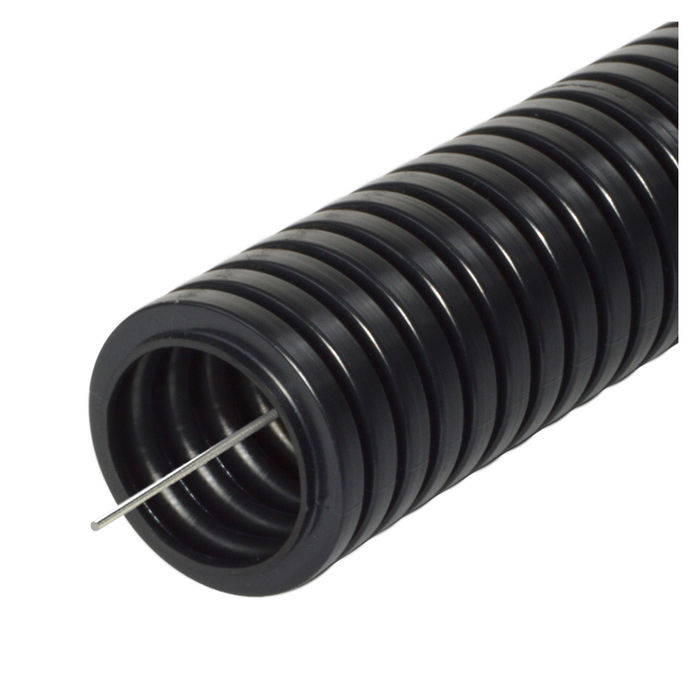 Труба гофрированная ПА "Промрукав", d=20 мм, безгалогенная, с зондом (100/4800м уп/пал)