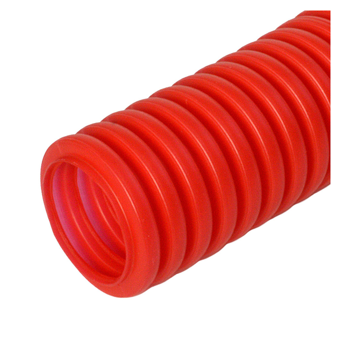 Труба ПНД "Промрукав", защитная для МПТ (пешель), d=25/18,3мм, красная(50/2600м уп/пал)