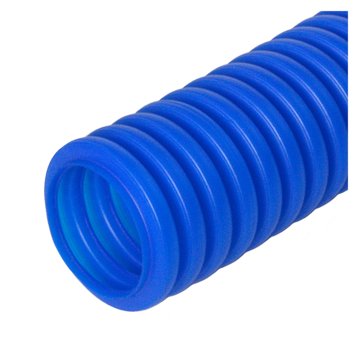 Труба ПНД "Промрукав", защитная для МПТ (пешель), d=20/14,1мм, синяя (100/4800м уп/пал)